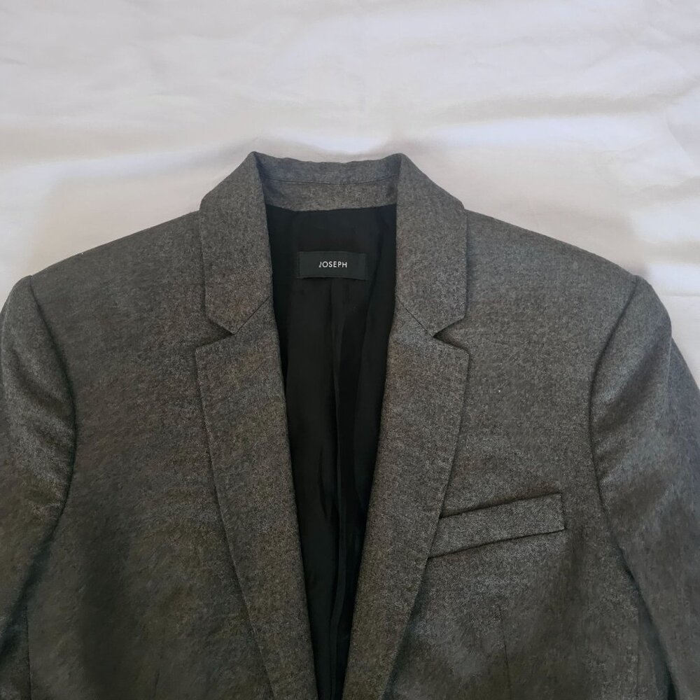 Joseph Gray Wool Blend Single Button Tailored Sty… - image 4